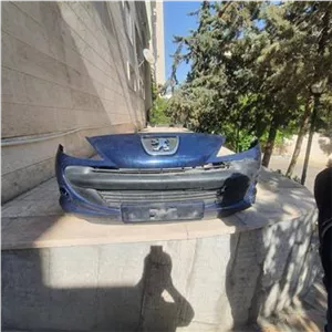 سپر جلو پژو 207 رنگ آبی کاربنی