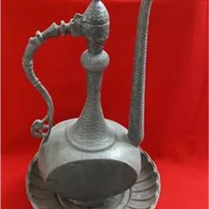 آفتابه لگن مسی الماس تراش لب کنگره