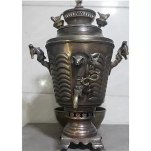 سماورذغالی قلم کاری شده