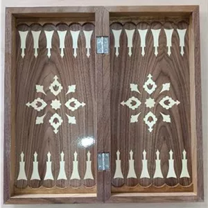 تخته نرد معرق روکش گردو 50 سانتی