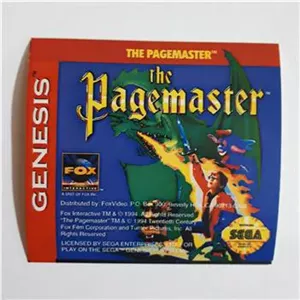 لیبل بازی سگا پیج مستر (Pagemaster) اصل و اورجینال