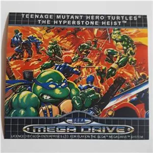 لیبل بازی سگا لاکپشتهای نینجا (Ninja Turtles) اصل