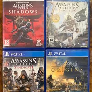 4عدد بازی ps45 assassins shadows با هدیه