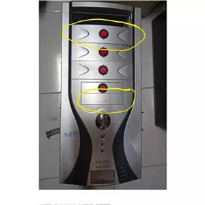 کیس گرین خالی کامپیوتر MA13 بدون درب ودرب dvd