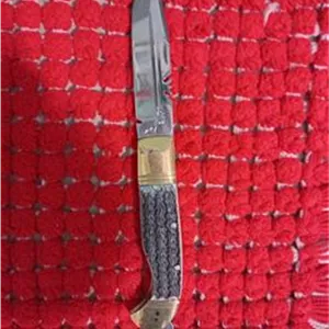 چاقو دسته شاخ گوزن دنده ایی
