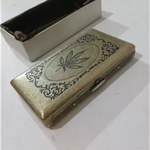جعبه فلزی جاسیگاری مارک گوپای طرح شاهدانه
