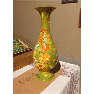 گلدان مسی مینای پرداز هنری