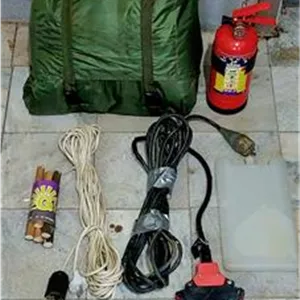 کیسه خواب ضدآب خارجی و مجموع لوازم کاربردی