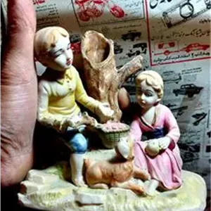 مجسمه دستساز قدیمی آنتیک،کلکسیونی، سالم و تمیز