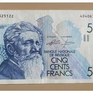 اسکناس 500 فرانک بلژیک 98-1982 ارزنده