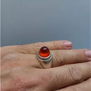 انگشتر فدیوم با سنگ کهنه