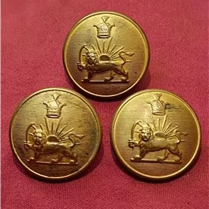 سه دکمه شیر وخورشید اصل ضرب سوئد