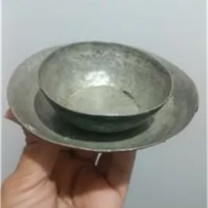 بشقاب و پیاله مسی قدیمی