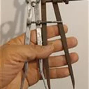 پرگار فولادی قدیمی