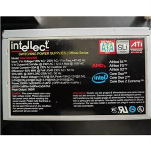 پاور intellect 385 watt دارای 6 پین گرافیک