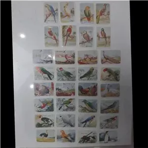لیبل کبریت خارجی قدیمی سری کامل 32عددی،پرندگان
