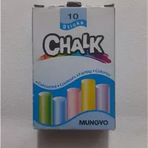 یک بسته گچ تخته سیاه 10عددی رنگی 