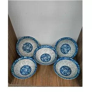 کاسه سوپ خوری گل آبی آنتیک