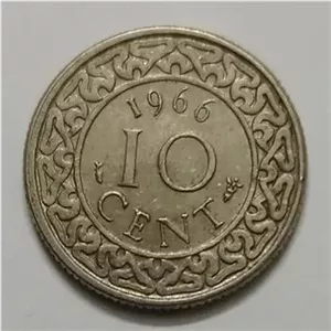سکه 10 سنت سورینام 1966