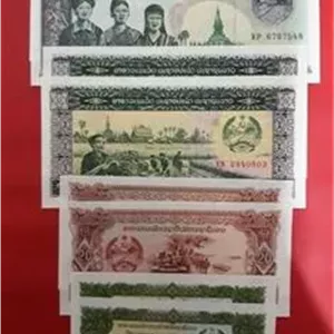 سری اسکناس جفت سوپر بانکی و زیبای کشور لائوس