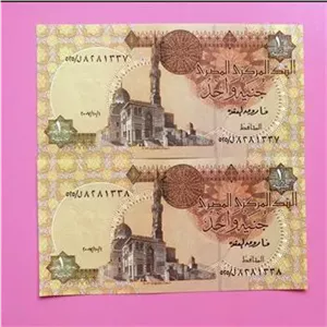 جفت اسکناس 1 جنیه (پوند) مصر