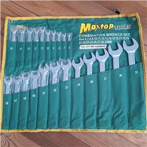 ست آچار22 تایی یکسر تخت یکسر رینگی بلند Maxtop