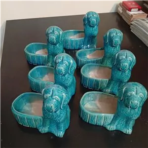 7 مجسمه سگ سرامیکی