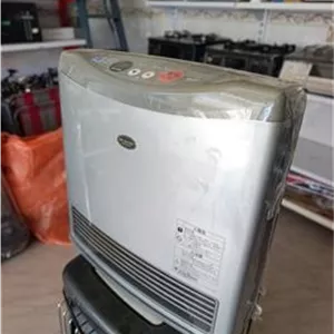 بخاری گازی برقی توان3500 برند Rinnai کپسولی در حد