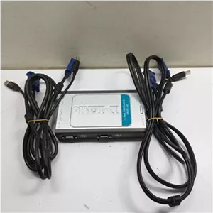 Kwm usb دی لینک چهار پورت با دو کابل فابریک