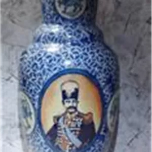 گلدان سایز بزرگ قلم آبی قدیمی