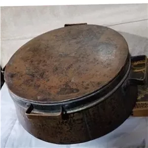 دیگ مسی هزار چکش قدیمی و تماما دستساز