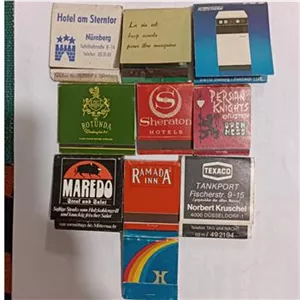 10 عدد کبریت بغلی قدیمی