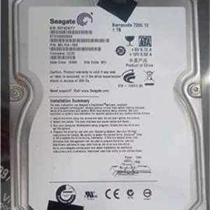 هارد یک ترابایت سیگیت با کارکرد نه روز