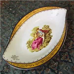 کشکول بزرگ لمونژ طرح لیلی و مجنون طلاکوب