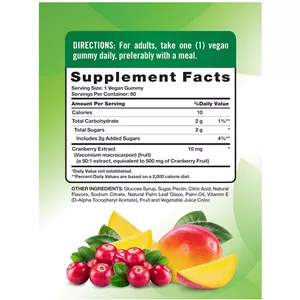 پاستیل وگان کرن‌ بری حفظ سلامت مثانه Nature's Truth - بسته 6۰ عددی