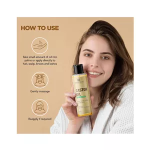 روغن کرچک مراقبت از مو، مژه و ابرو Botanic Hearth - حجم 150 میلی لیتر