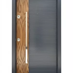 درب ورودی آپارتمانی ضدسرقت رنگ بلوط طوسی ضد دیلم