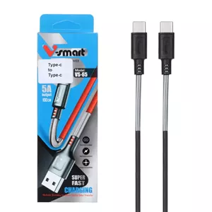 کابل شارژ فست V-Smart Type-C To Type-C مدل VS-65