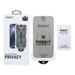 محافظ صفحه نمایش شیشه ای اورجینال XMART Privacy - Magic Glass Box مدل Apple iPhone 13 Pro Max / iPhone 14 Plus