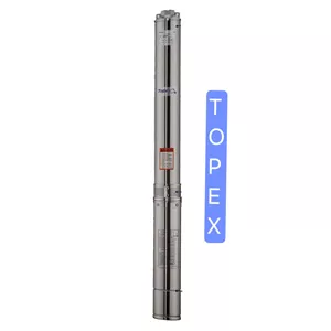 شناور کامل 116 متری ۲ اینچ 7.5 اسب سه فاز تاپکس استار TOPEX STAR مدل 4SS16/20 | الکترو پمپ شناور دو اینچ ۳ فاز
