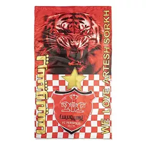 پرچم هواداری فوتبال تیم پرسپولیس 03|قرمز/مشکی