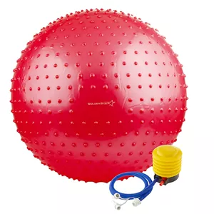 توپ بدنسازی سوییسی جیم بال فیزیوبال آجدار گلدن استار 85 سانتیمتری | قرمز