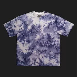 تیشرت تای دای ( شیبوری ) تک نسخه ابر و بادی آبی