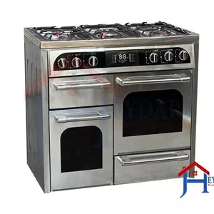 اجاق گاز 4درب نما استیل و صفحه استیل تکنو T450