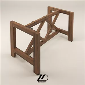پایه میز چوبی ایکس کد WGRS/15-160