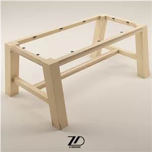 پایه میز چوبی مدل اچ