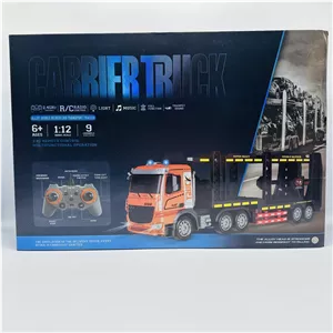 کامیون اسباب‌بازی کنترل از راه دور Carrier Truck (خودروبر دوطبقه) با نورپردازی و موسیقی