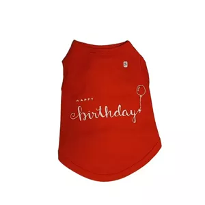 تاپ سگ🐶 مریلند مدل Happy Birthday سایز متوسط - نارنجی