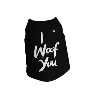 تاپ سگ🐶 مریلند مدل I woof you سایز متوسط - مشکی