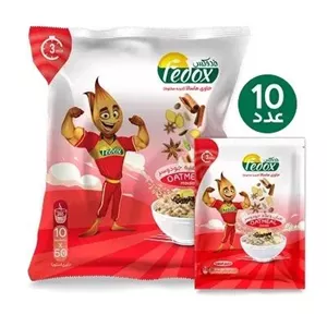 اوتمیل (جو دو سر پرک) با طعم ماسالا فدوکس (پک 10 ساشه)